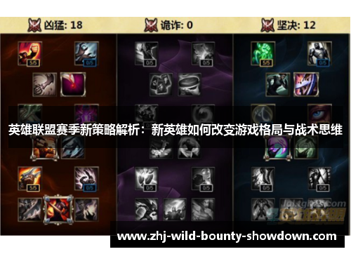 英雄联盟赛季新策略解析：新英雄如何改变游戏格局与战术思维